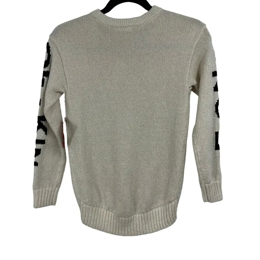 GAP x Ellen Kids M Cream Sparkle Sweater NWT Be One of a Kind‎ Pullover